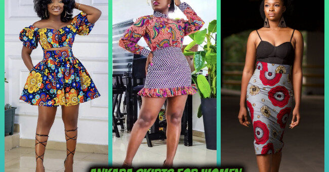 African print midi skirts
