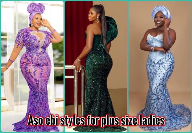 aso ebi styles for plus size ladies
