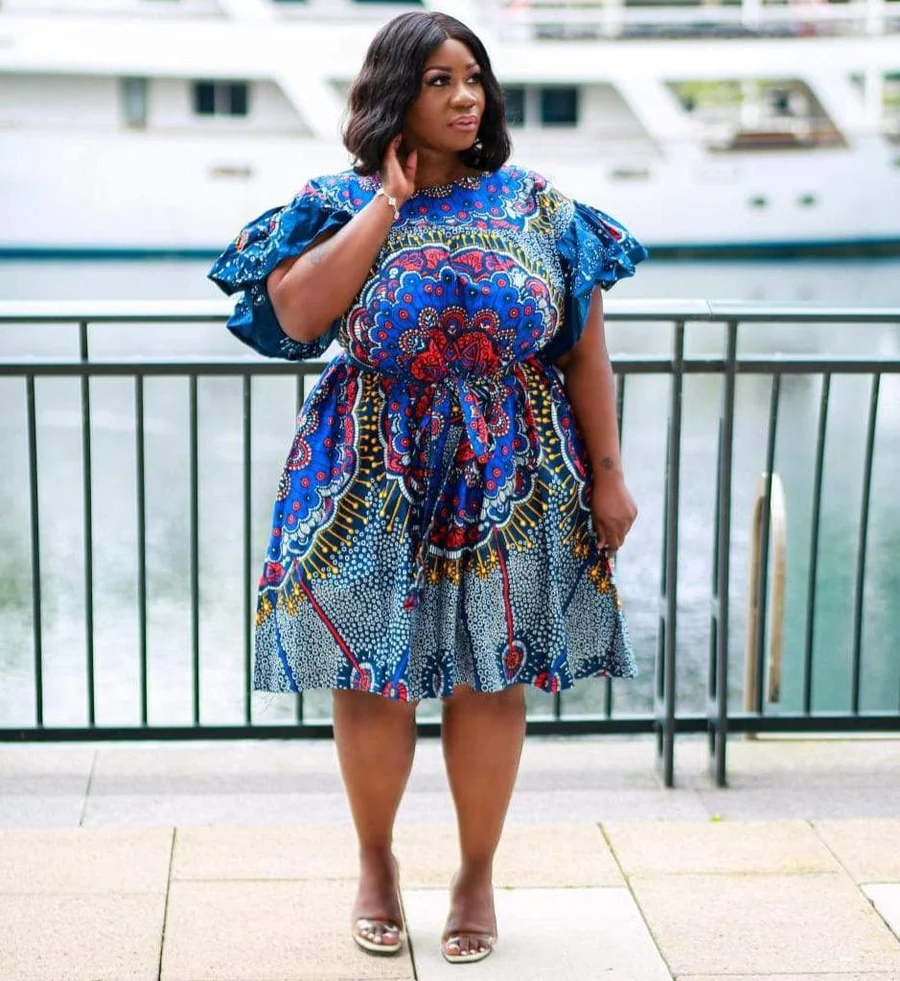Plus size Short Sleeve African dresses 2023 » African Dresses