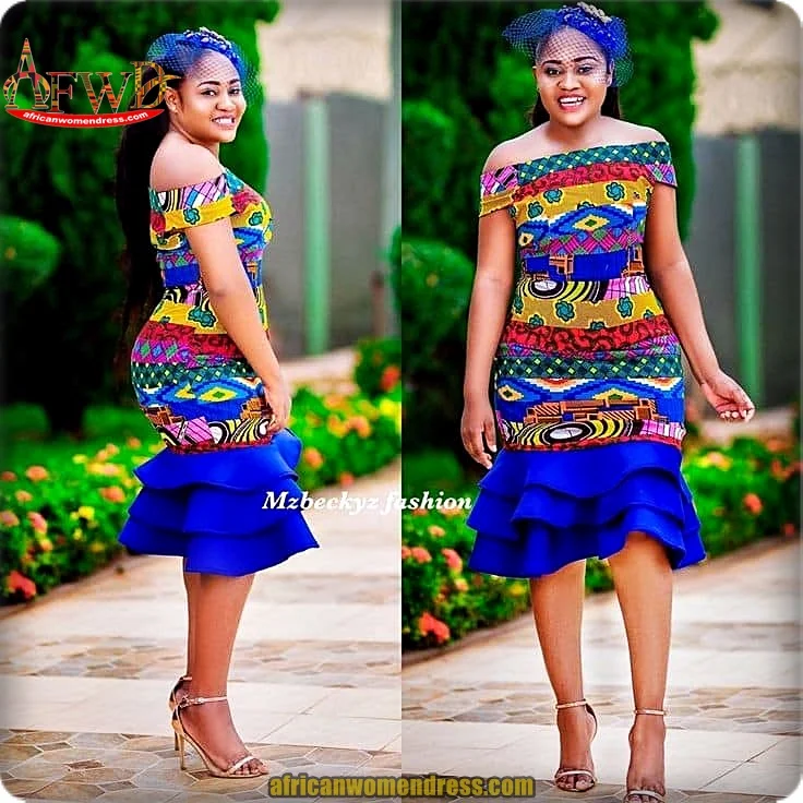 Latest chitenge dresses for slim ladies African Dresses