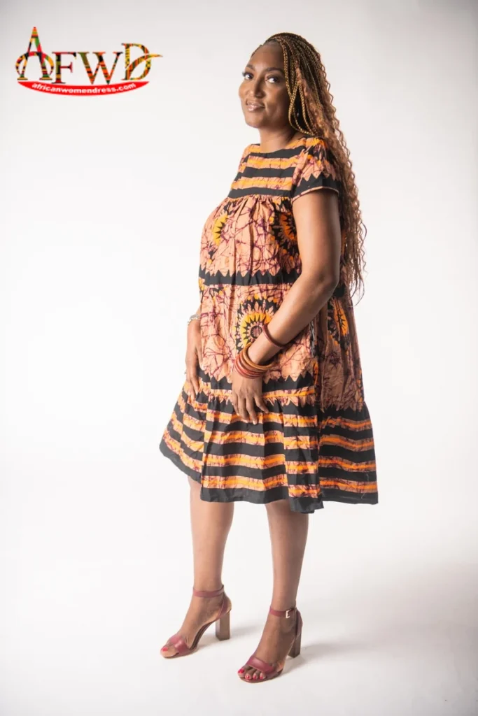 African chitenge dress, Ankara dress