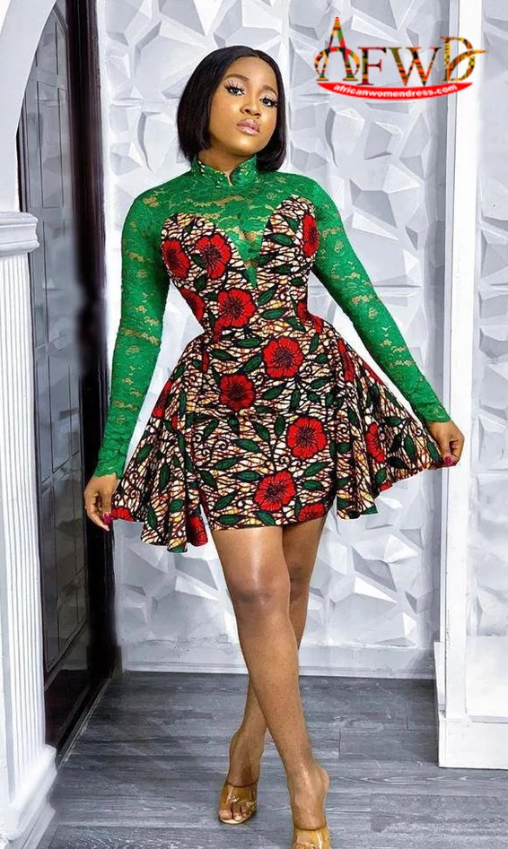 Trending styles Midi dress , Short African Dress